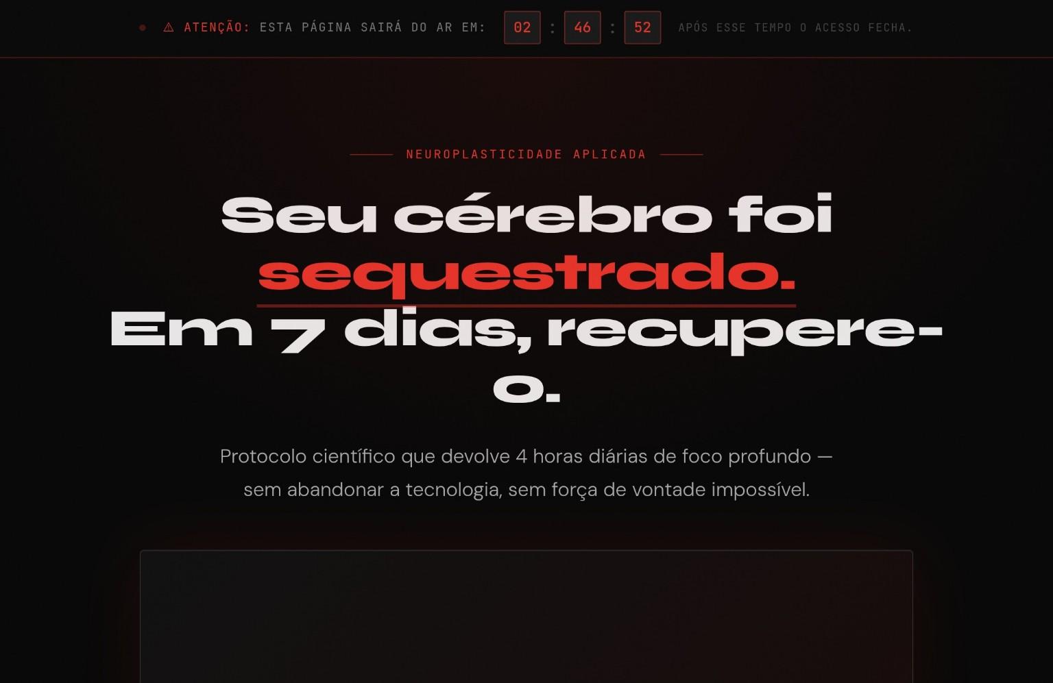 Versão para computador do site Protocolo 7 Dias